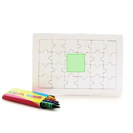 Puzzle 24 piezas con 4 ceras