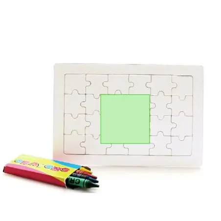 Puzzle 24 piezas con 4 ceras