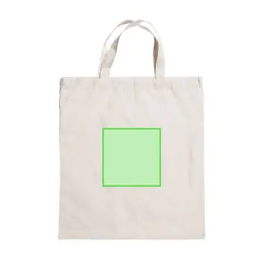 Bolsa algodón natural asas cortas hasta 7 kg