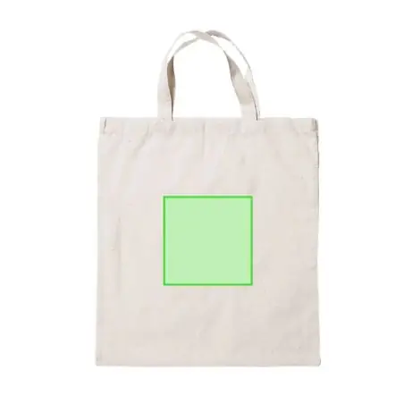Bolsa algodón natural asas cortas hasta 7 kg