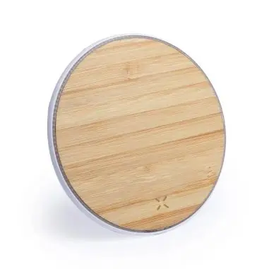 Cargador inalámbrico bambú ABS plano 0.7cm escritorio