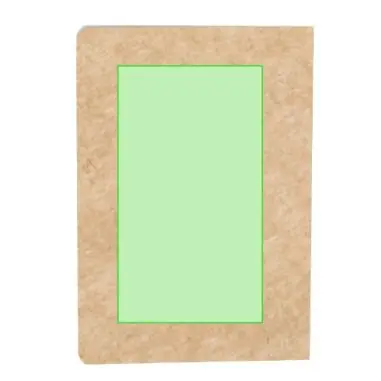 Libreta horizontal cartón reciclado 60 hojas 21 x 14.4 cm