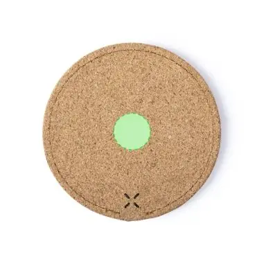 Cargador inalámbrico corcho natural circular 0.6cm