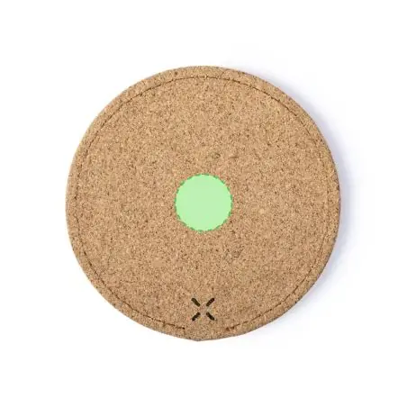 Cargador inalámbrico corcho natural circular 0.6cm