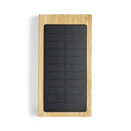 Power bank bambú solar 10000 mAh 5W