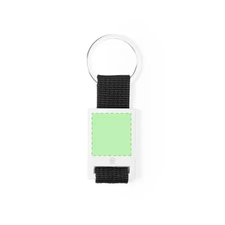 Llavero aluminio reciclado con cinta