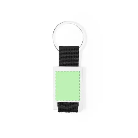 Llavero aluminio reciclado con cinta