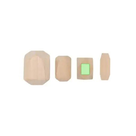 Juego de habilidad de madera de pino 4 piezas