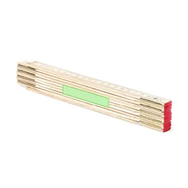Regla carpintero madera plegable 2 m