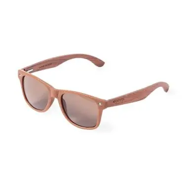 Gafas de sol fibra café madera UV400