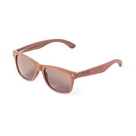 Gafas de sol fibra café madera UV400