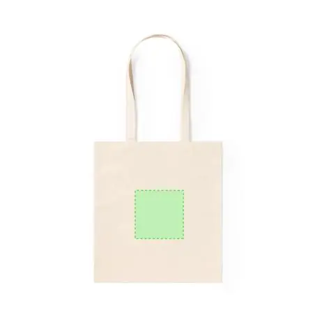 Bolsa algodón 300g/m2 asas largas cosida 10 kg 41x37 cm