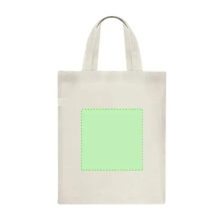 Bolsa algodón 120g/m2 asas cortas cosida 5 kg 30x25 cm