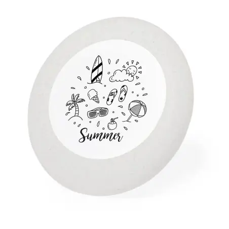 Frisbee caña trigo coloreable 6 ceras papel reciclado