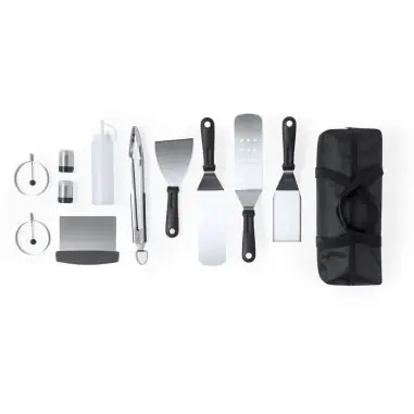 Set barbacoa 11 accesorios en macuto