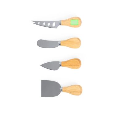 Set de quesos con 4 utensilios y estuche reciclado