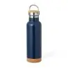 Bidón térmico 650 ml inox doble pared bambú corcho kraft - Imagen 4