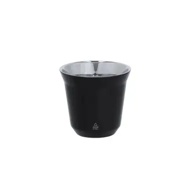 Set vasos acero reciclado doble pared 80 ml