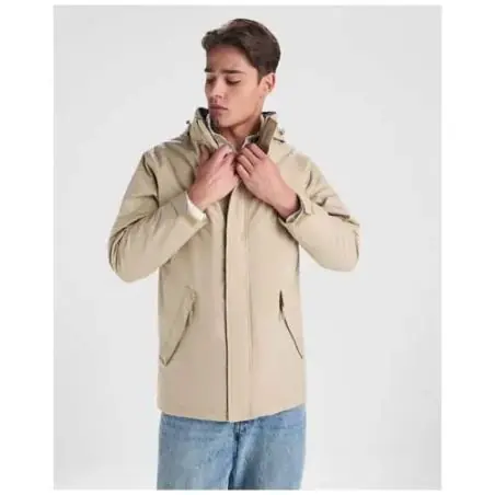 Parka acolchada hombre impermeable capucha extraíble