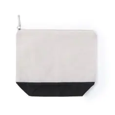 Neceser algodón 140g/m2 bicolor cremallera tirador cromado