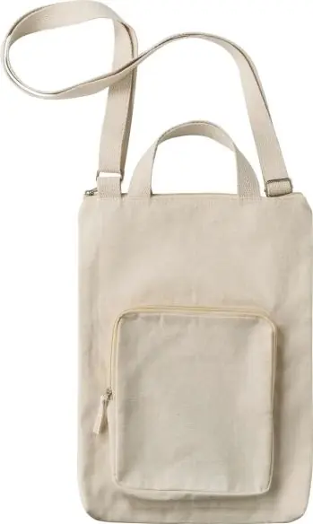 Bolsa algodón 340 g/m² con bandolera