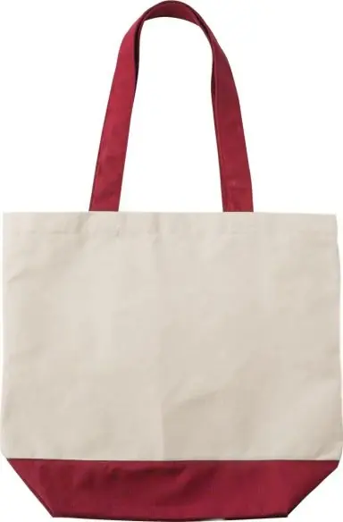 Bolsa lona algodón 280 g/m² con bolsillo interior