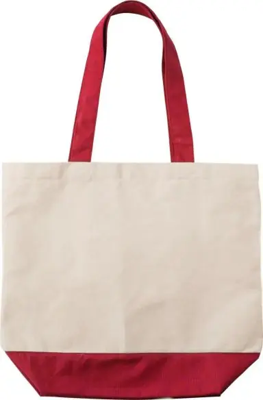 Bolsa lona algodón 280 g/m² con bolsillo interior
