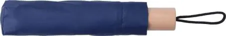 Paraguas plegable rPET pongee 8 paneles mango roble