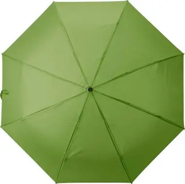 Paraguas plegable rPET pongee 8 paneles mango roble