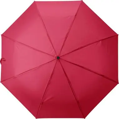 Paraguas plegable rPET pongee 8 paneles mango roble
