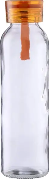 Botella cristal 500 ml con correa de silicona