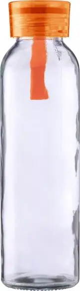 Botella cristal 500 ml con correa de silicona