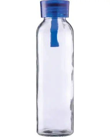 Botella cristal 500 ml con correa de silicona