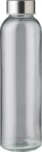 Botella cristal 500 ml con tapón de acero reciclado