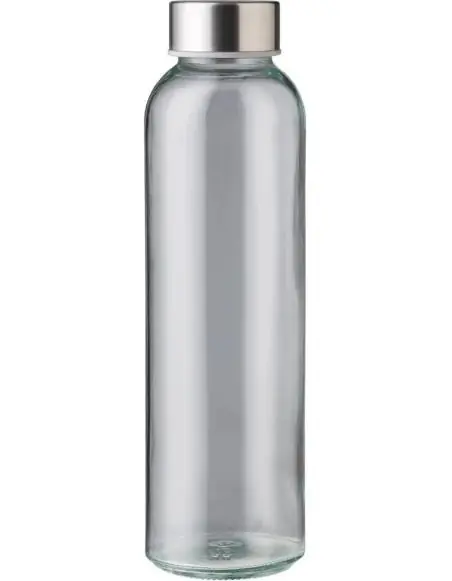 Botella cristal 500 ml con tapón de acero reciclado