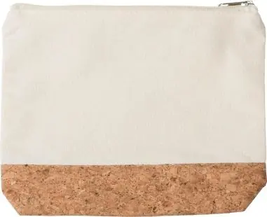 Neceser algodón 220 g/m² con detalles de corcho