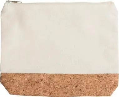 Neceser algodón 220 g/m² con detalles de corcho