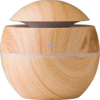 Humidificador ABS aspecto madera LED color hasta 25 m²