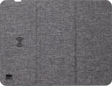 Alfombrilla RPET con carga inalámbrica 10W