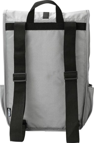 Mochila RPET 300D con solapa y hebilla
