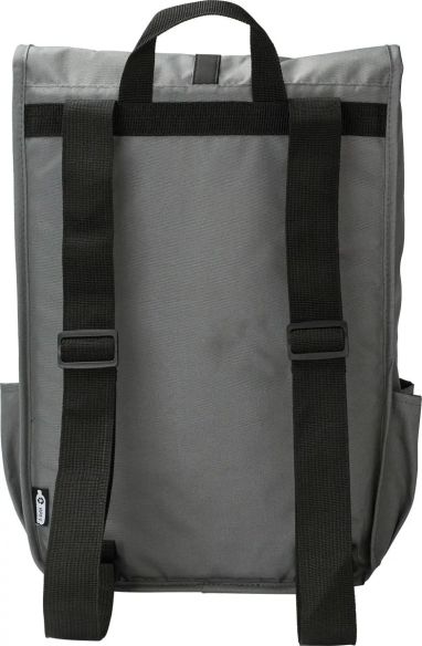 Mochila RPET 300D con solapa y hebilla