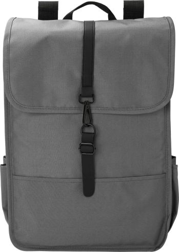 Mochila RPET 300D con solapa y hebilla