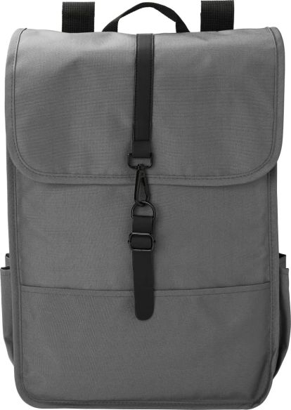 Mochila RPET 300D con solapa y hebilla