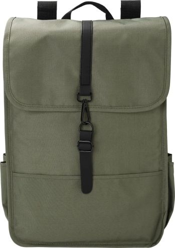 Mochila RPET 300D con solapa y hebilla