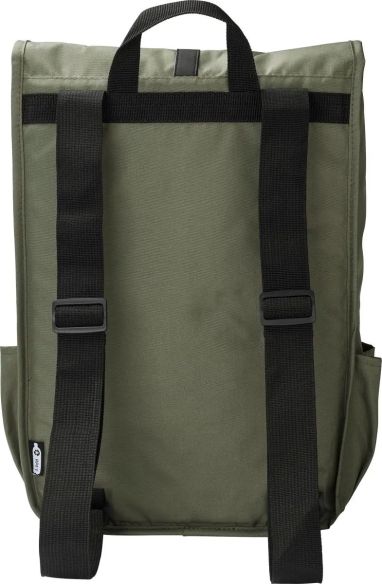 Mochila RPET 300D con solapa y hebilla
