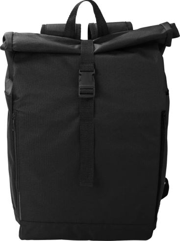 Mochila enrollable RPET 600D con bolsillos laterales