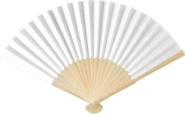 Abanico de bambú y papel para verano