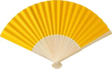 Abanico de bambú y papel para verano