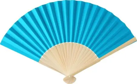 Abanico de bambú y papel para verano