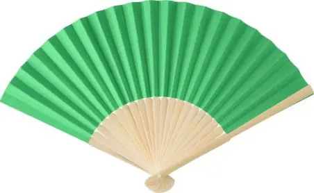 Abanico de bambú y papel para verano